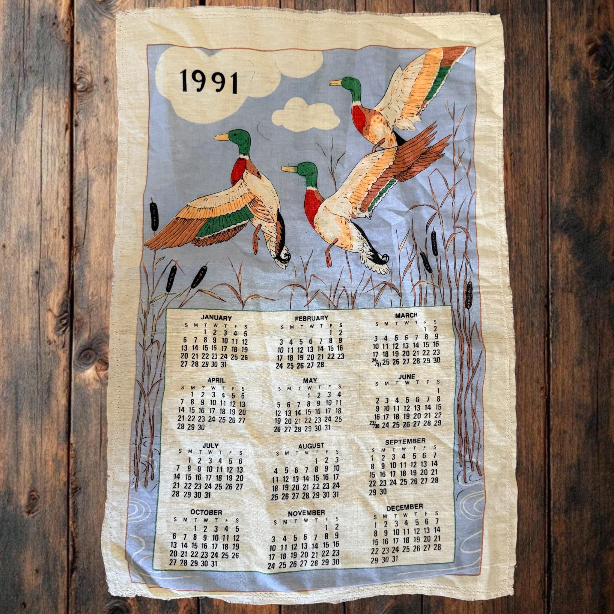 Vintage 90s Calendar - Etsy