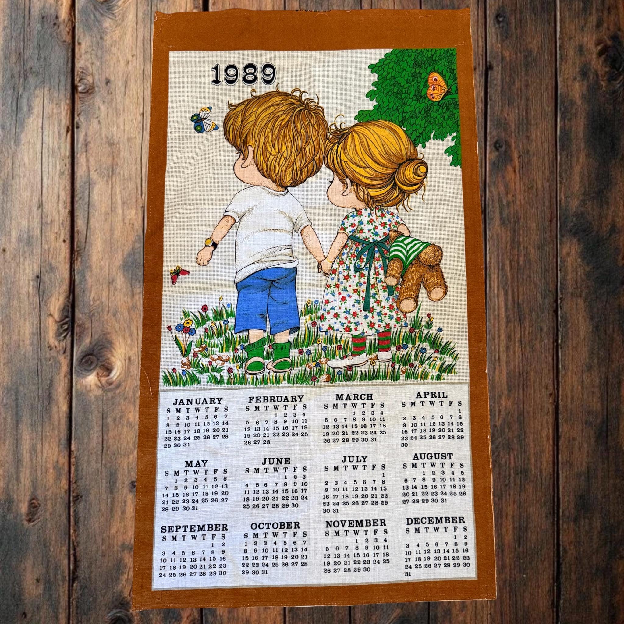 Vintage Calendar 1989 - Etsy