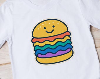 Camiseta gráfica Groovy Burger: Camiseta retro para amantes de la comida del año 2000