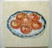 Original Encaustic Painting Meat Pies beeswax painting Kitchen Pastel shabby chic wall art 