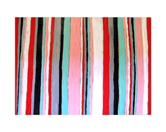 Fine art foto afdrukken Wastekening moderne geometrische strepen