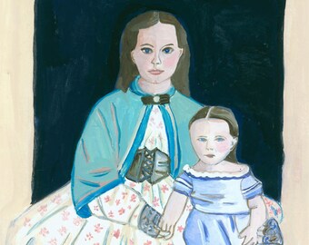 Jonge civil War moeder en baby