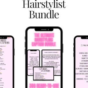 The Ultimate Hairstyling Caption Bundle
