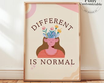 Neurodivergent and Disability Print: Colorful Maximalist Art | ADHD Autism Pride