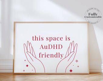 Neurodivergent Home Print: Maximalist Autism or AuDHD Pride Poster