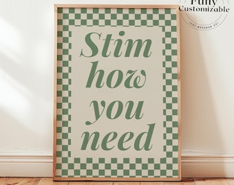 Neurodivergent Home Print: Maximalist ADHD Autism Pride Poster