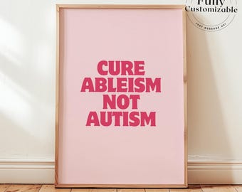 Neurodivergent Home Print: Maximalist ADHD Autism Pride Poster