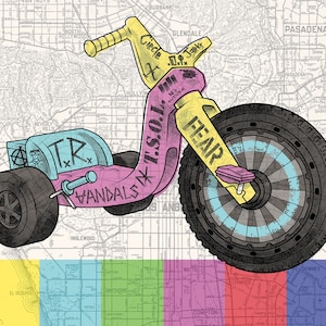 Suburbia 12&quot; X 18&quot; giclee print; inspired by the film &quot;Suburbia- by Penelope Spheeris&quot;