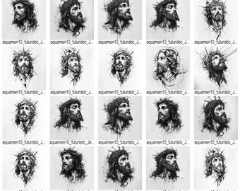 Paquete PNG de Jesús / Paquete SVG cristiano / Sublimación religiosa / Jesús