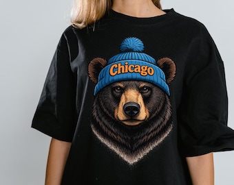 Sweat-shirt mascotte du football de Chicago png, football rétro des ours de Chicago png, cadeau vintage pour les fans des ours de Chicago png, football du dimanche png