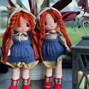 Crochet Doll Heidi, Daughter Gift, Amigurumi Crochet, Granddaughter, Princess, Unique