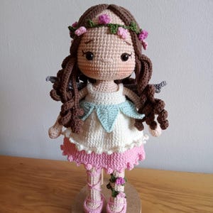 Amigurumi Doll Fairy Girl, Knitted Doll, Knitted Dolls, Handmade Doll, Beautiful Doll, Posed Doll, Handmade Doll, Christmas Doll,
