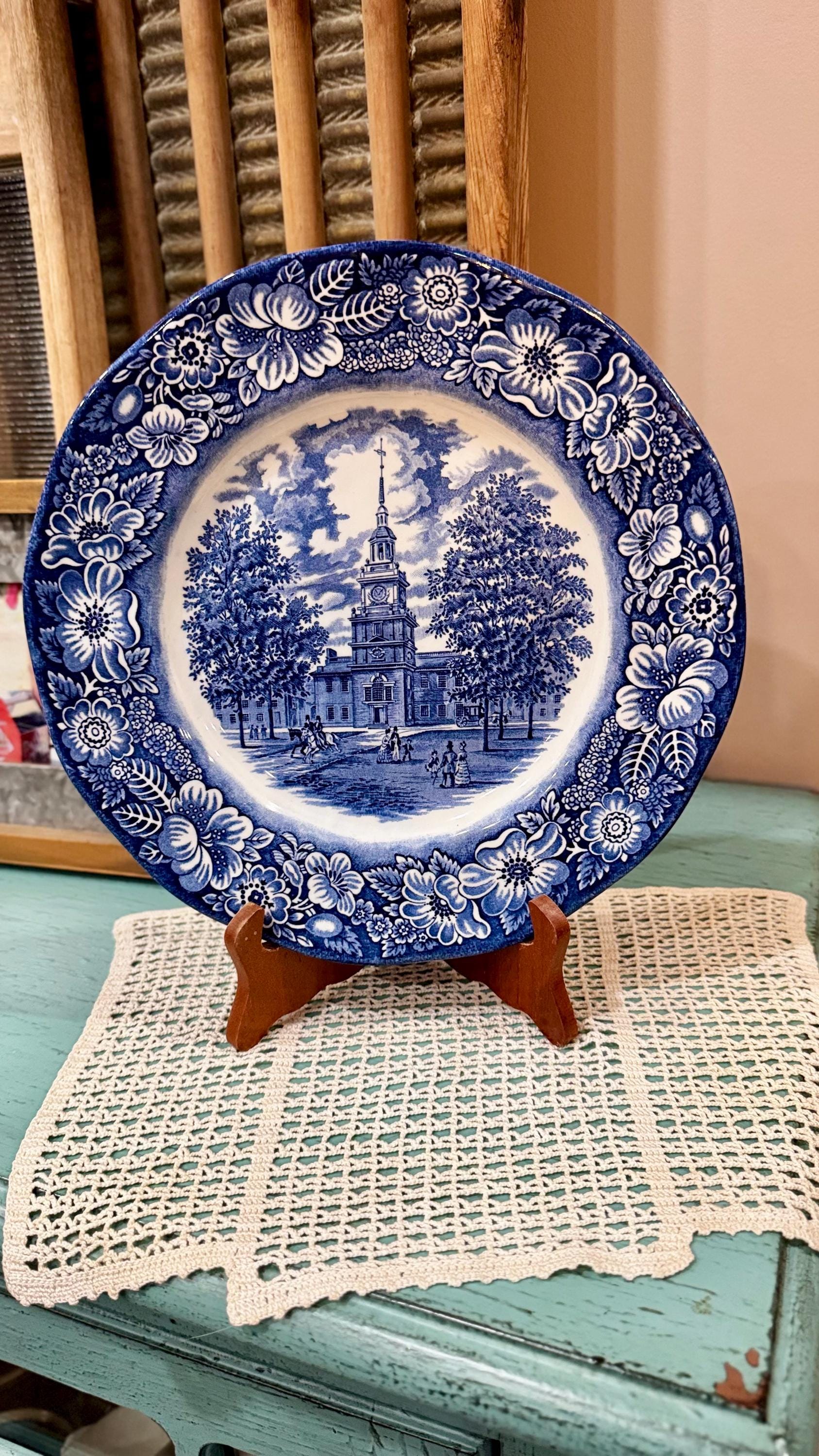 Liberty blue plates - Etsy Polska