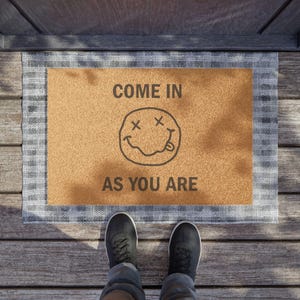 Nirvana Doormat - Welcome Mat with Text, Entryway Decor, Gift for New Home, Home Accessory, Entrance Rug