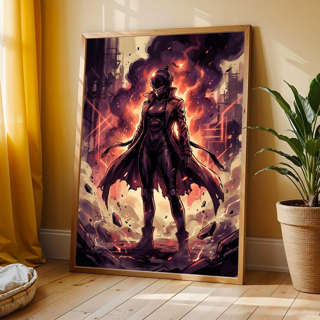 Chainsaw Man Reze Bomb Devil Art Print, Explosive Manga Poster - Etsy ...