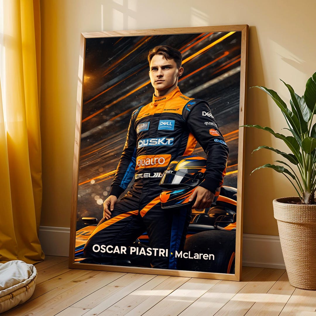 Potrait Racing Game Oscar Piastri Mclaren F1 Portrait – Racing Car Motorsport Poster - Etsy