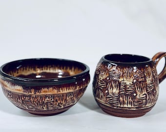 Handmade Ceramic Bowl and Mug