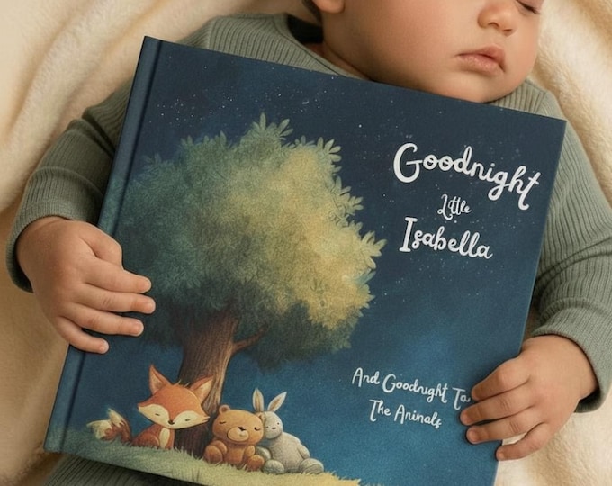 Personalized Baby Book with Name 1st First Birthday Gift Kids Boy Girl Grandchild Baby Shower Bedtime Children’s Storybook Newborn Name Gift