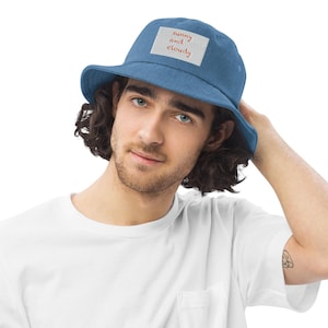 Denim bucket hat