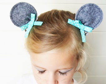 Mouse Ears Hair Clips Perfect for Halloween Costume Dress Up Costumes Multiple Colors Available