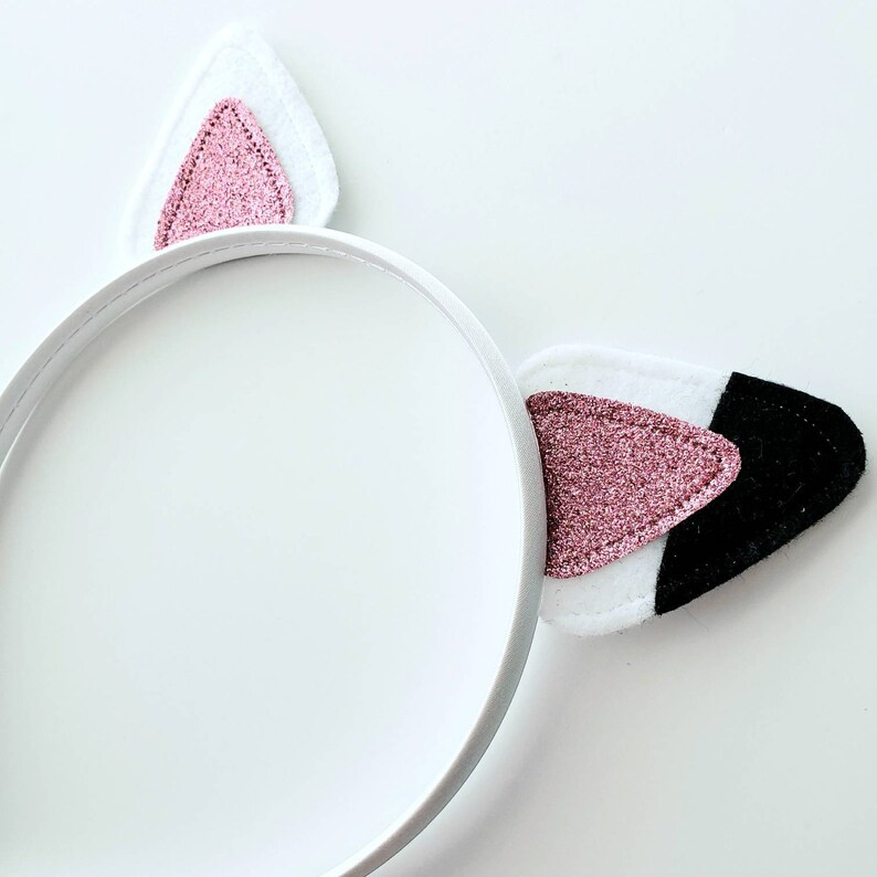 White Cat Ears Headband or Hair Clips Purrfect for Etsy