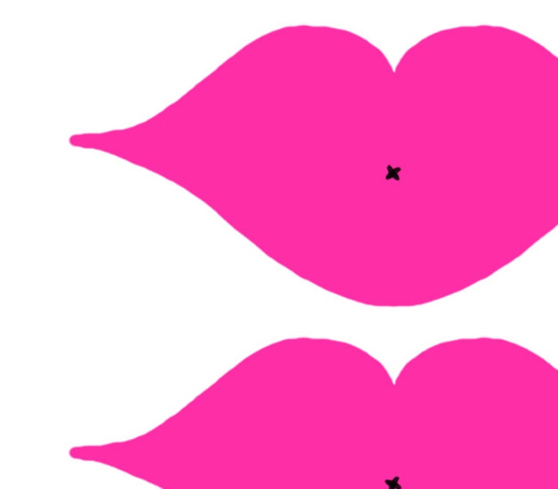 Mustache and Lips Instant Download PRINTABLES for Wedding or Birthday Party Gifts Favors Photobooth Props image 3