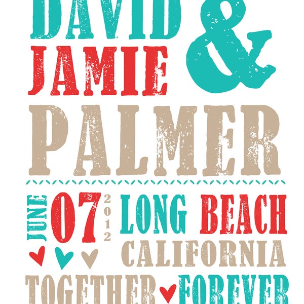 Wedding Subway Art - Etsy