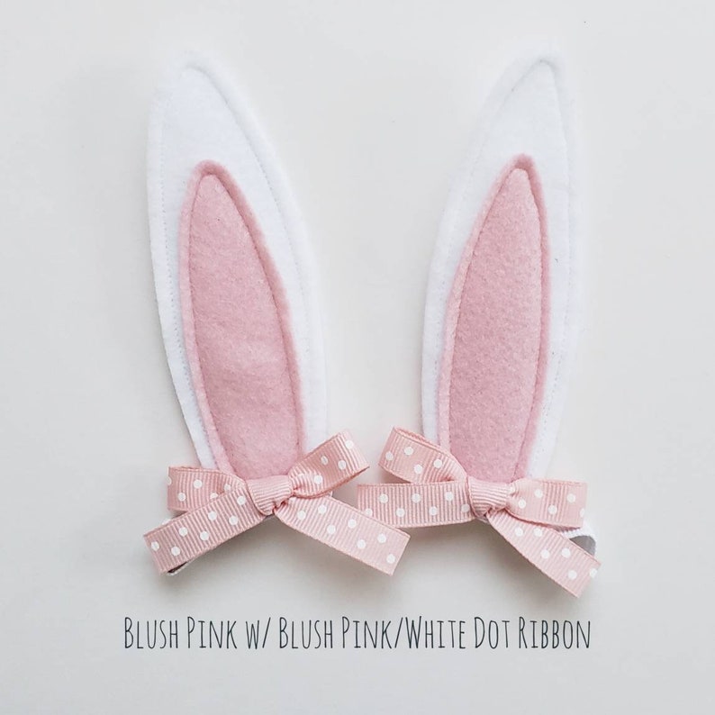 Easter Bunny Ears Hair Clips for White Bunny Rabbit Girl Costumes or Dress Up image 10