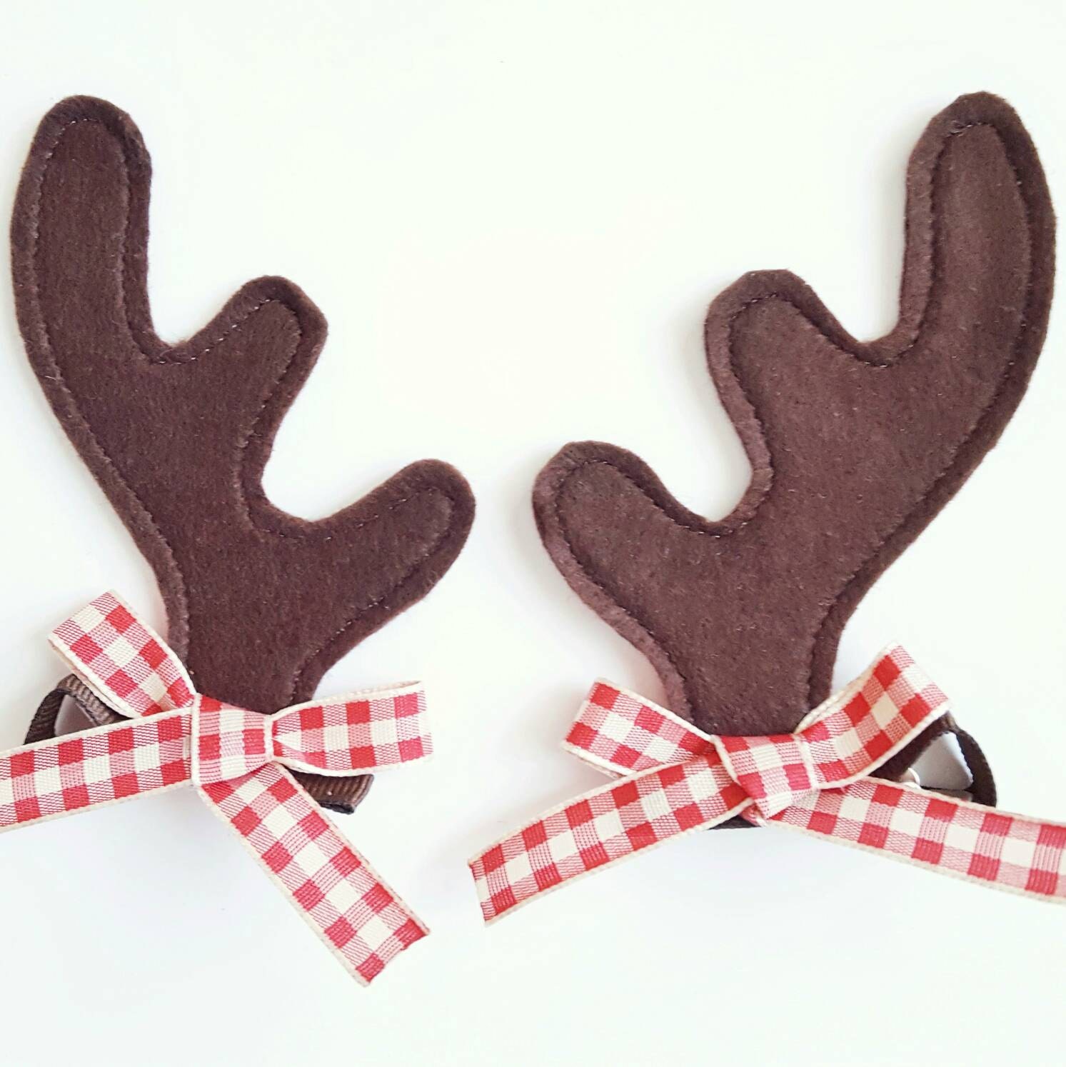 18-teiliges Weihnachts-Haarspangen-Set – Mit Rentier, Weihnachtsbaum & Mütze, Rot/grün