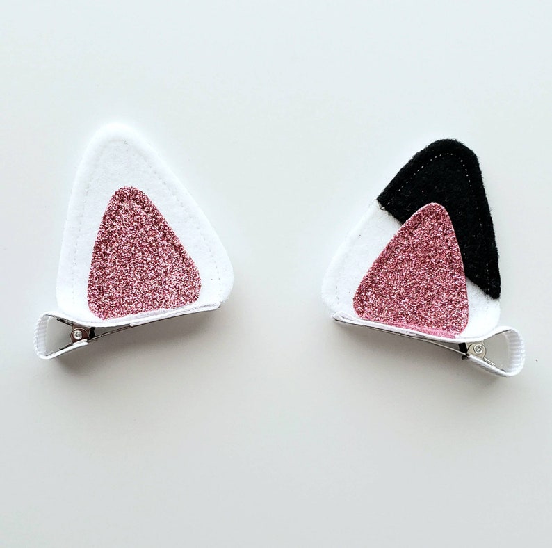 White Cat Ears Headband or Hair Clips Purrfect for Etsy