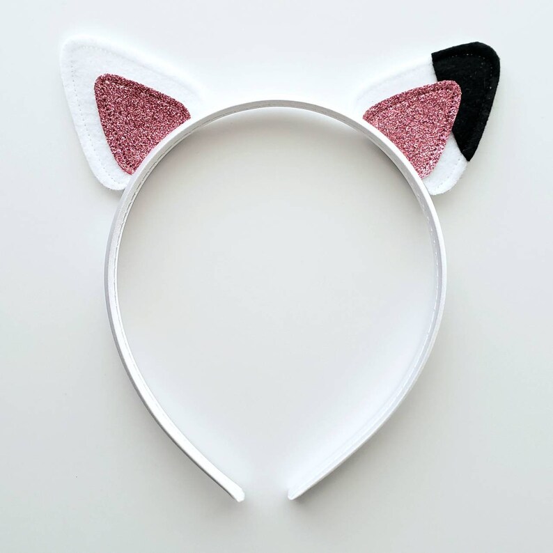 White Cat Ears Headband or Hair Clips Purrfect for Etsy