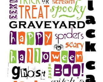 SALE* Halloween Subway Art INSTANT DOWNLOAD 8x10 / 16x20 Digital Printable jpeg File