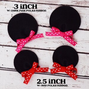 Mouse Ears Hair Clips Perfect for Halloween Costume Dress Up Costumes Multiple Colors Available image 2