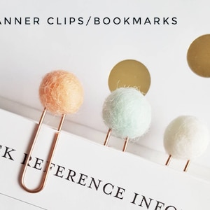 Filzkugel Kupfer Büroklammern Planer Clips Zubehör & Lesezeichen