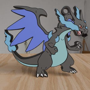 STL-Mega-Charizard X- Keychain