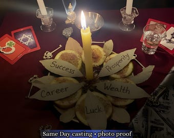 Incantesimo del successo, rituale della prosperità, incantesimo di carriera, incantesimo di abbondanza e denaro, incantesimo di buona fortuna, attrarre ricchezza, fiducia e opportunità