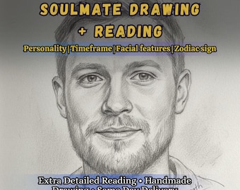 Disegno dell'anima gemella e lettura psichica, disegna il mio futuro partner, marito, schizzo della moglie, intuizione d'amore della fiamma gemella, guida dei tarocchi