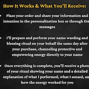 Ward Your Name & Bless Your Name Ritual | Protection Wards, Stop Gossip and Negativity, Energy Cleanse, Protective Shield image 2