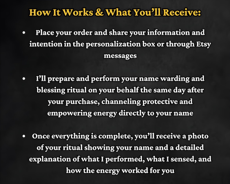Ward Your Name & Bless Your Name Ritual | Protection Wards, Stop Gossip and Negativity, Energy Cleanse, Protective Shield image 2