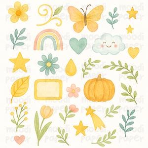 148 PCS Seasonal Digital Stickers – Spring, Summer, Autumn & Winter Planner Stickers for GoodNotes