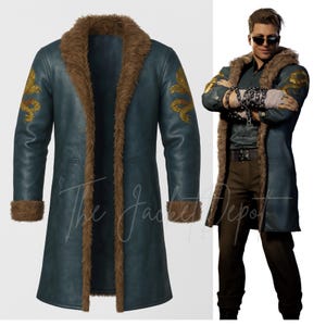 Johnny Cage Order of Darkness Coat | Mortal Kombat Cosplay Leather Fur