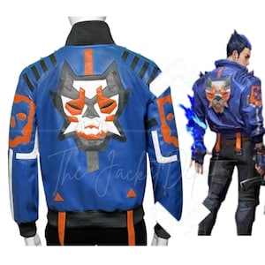 Yoru Valorant Cosplay Jacket | Genuine Leather Gaming Costume Halloween Coat