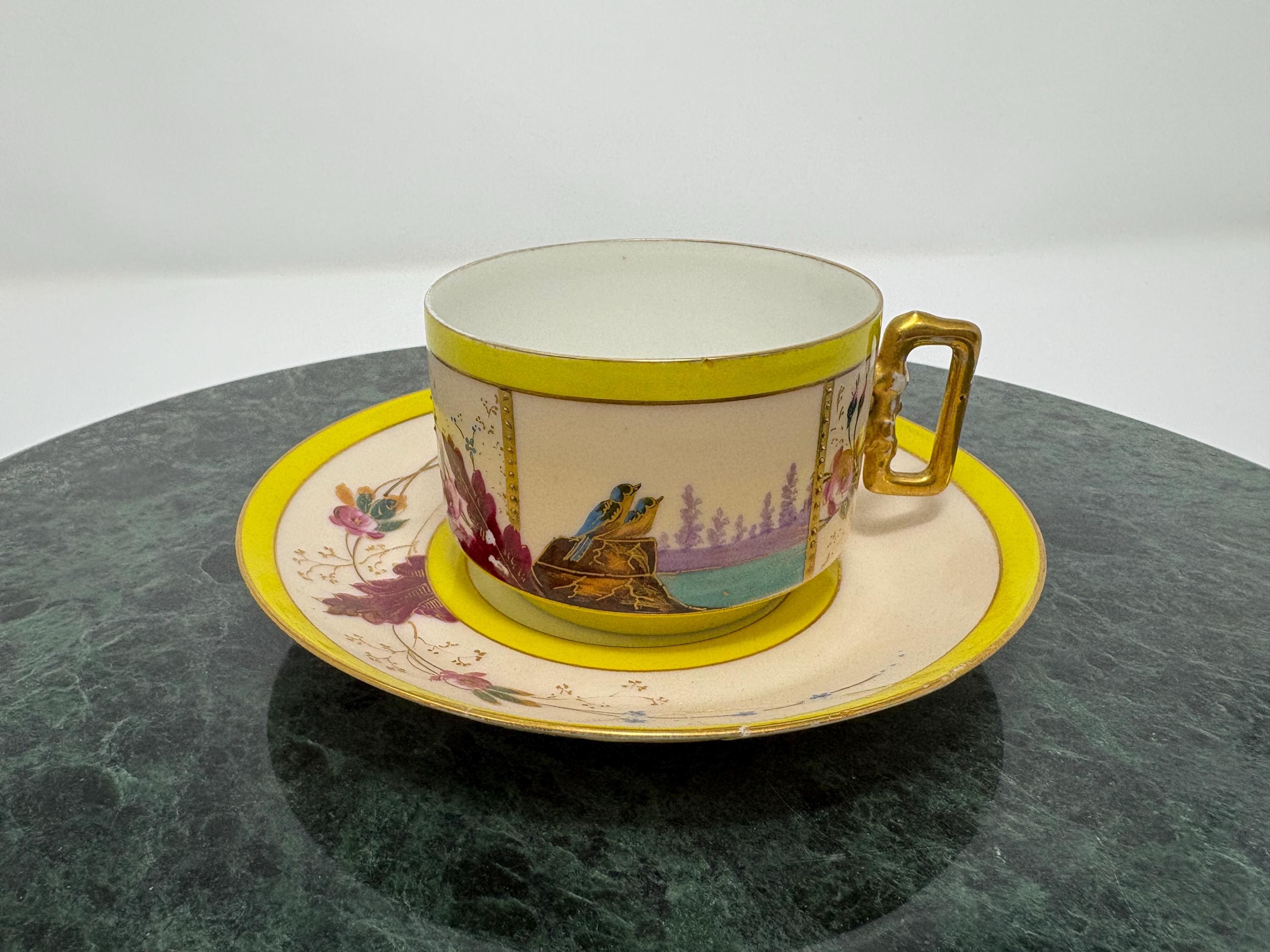 18th Century Tea Cup and Saucer - Etsy