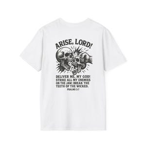 Christian Warrior Unisex T-Shirt, Psalms 3:7 Tee, Religious Streetwear, Bold Scripture Apparel, Faith Graphic Shirt