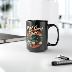 Coffee Mug Fishing Coffee Cup Gift for Dad Reel Cool Dad Mug Retro Coffee Mug Dad Birthday Gift Vintage Dad Fishing Mug Funny Dad Mug