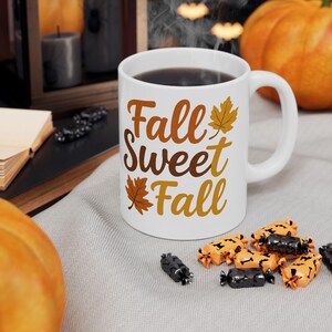 Coffee Mug Fall Coffee Cup Fall Decor Mug for Mom Fall Vibes Coffee Mug Gift for Her Thanksgiving Gift for Lady Autumn Pumpkin Decor