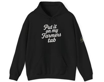 Funny Farmwife Hoodie, Farmers Tab Sweatshirt, Farm Life Jumper, Country Wife Pullover, Agriculture Gift Idea