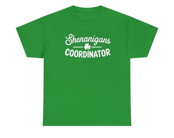St pattys shenanigans coordinator bar tee Unisex Heavy Cotton Tee