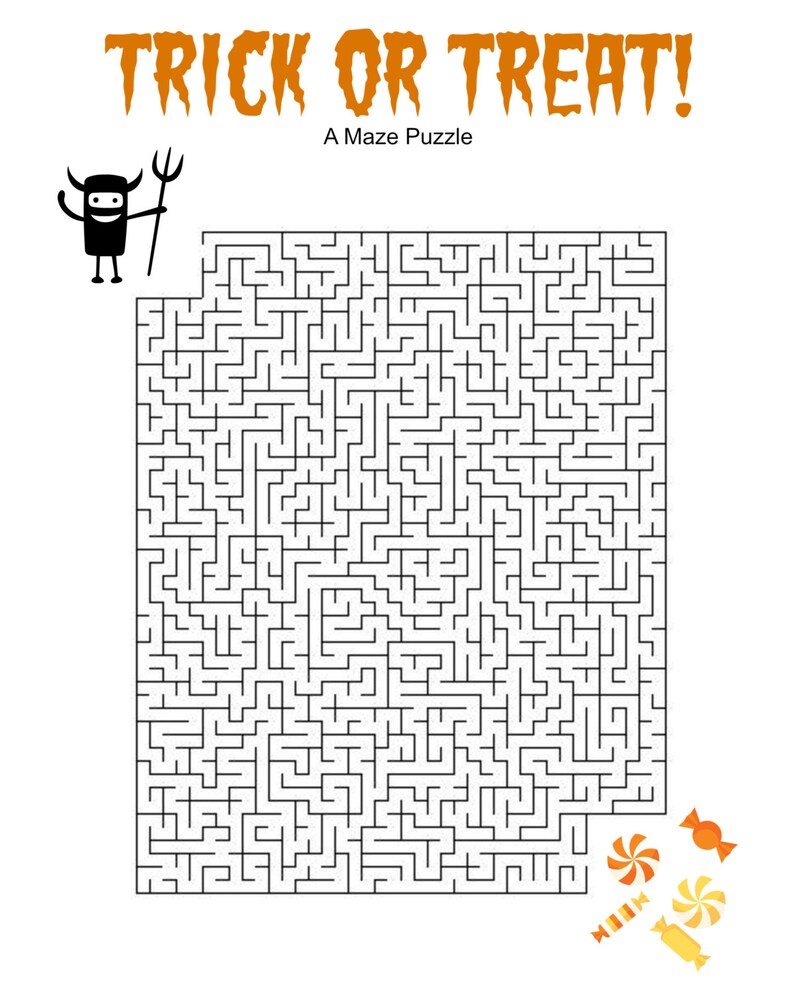 Halloween Game Puzzle Set Of 3 Cryptogram Word Search Etsy
