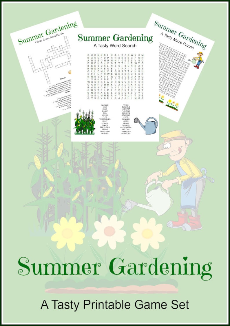 Summertime Gardening Recreation Puzzle Mounted of 3 - Crossword, Term Seem, Maze, Celebration Online games, Summer months, Children and Older people, Printables, Quick Obtain photo about Summer Crossword Puzzle Printable known as Summer months Gardening Video game Puzzle Established of 3 - Crossword, Term Seem, Maze, Bash Online games, Summer time, Young children and Older people, Printables, Instantaneous Down load